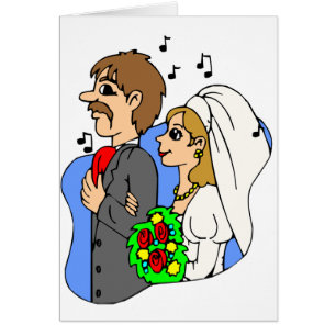 Cartão Padre Daughn Desce A Marcha De Casamento De Aisle