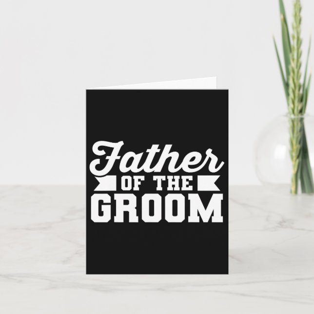 Cartão Padre Do Pai De Casamento De Noite De Solteiro (Frente)