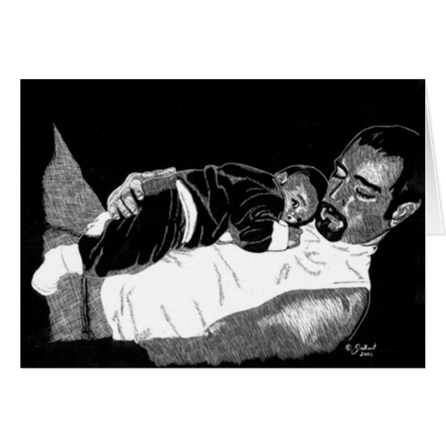 Cartão Padre e Filho (Frente Horizontal)