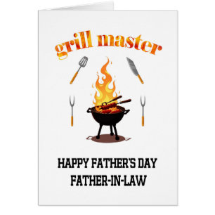 Cartão Padre Grill no Dia de os pais de Direito