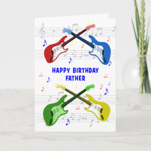 Cartão Padre Guitars Aniversário
