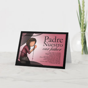 Cartão "Padre Nuestro" Greeting Card
