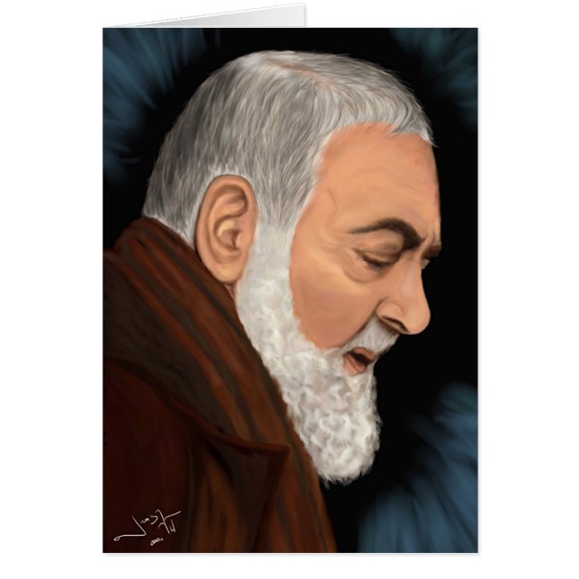 Cartão Padre Pio (Frente)