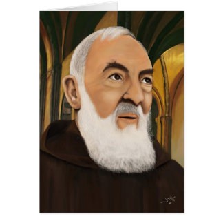 Cartão Padre Pio