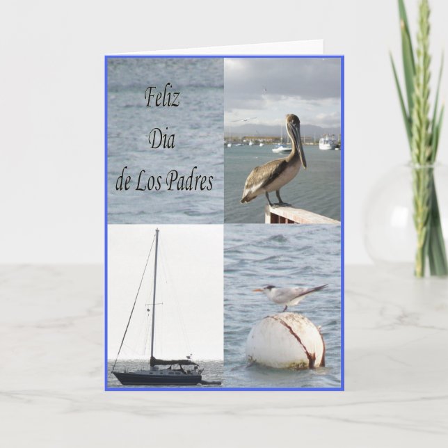 Cartão Padres Feliz Dia de los (Frente)