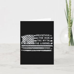 Cartão Padrinho O Homem Mito Dia de os pais de Lenda Amer
