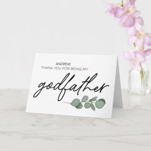 Cartão Padrinho Presente Obrigado por Ser Meus Padrões