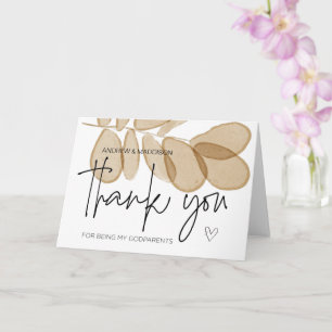 Cartão Padrinho Presente Obrigado por Ser Meus Padrões C