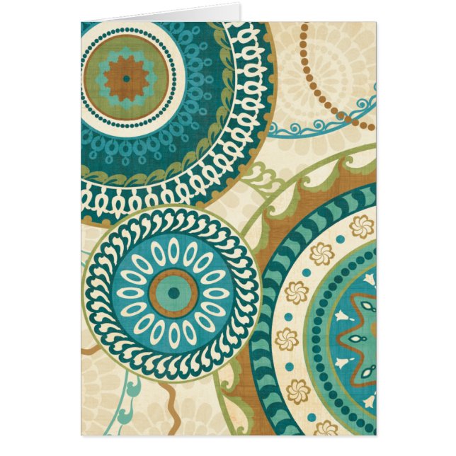 Cartão Padrões circulares (Frente)