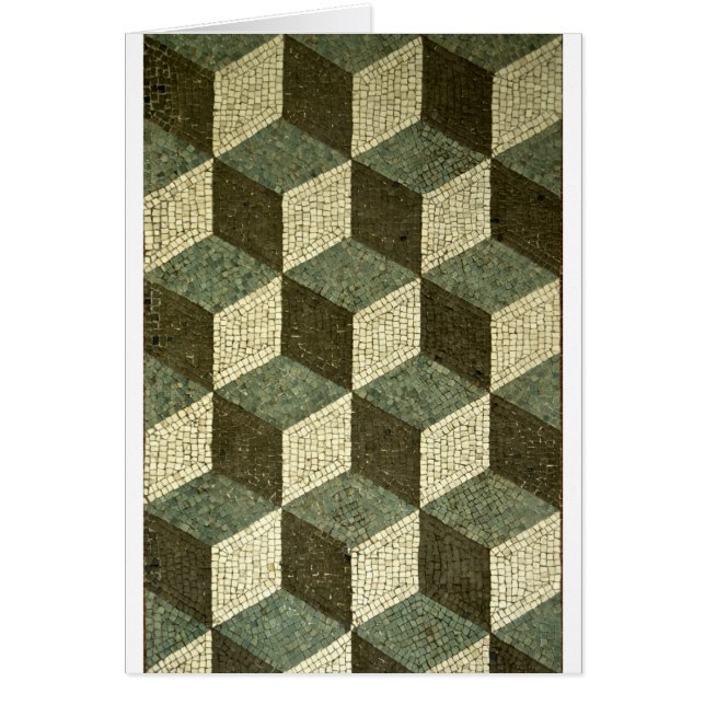 Cartão Padrões de mosaicos (Frente)