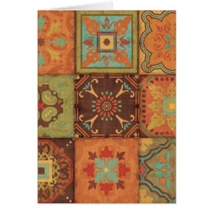 Cartão Padrões indianos