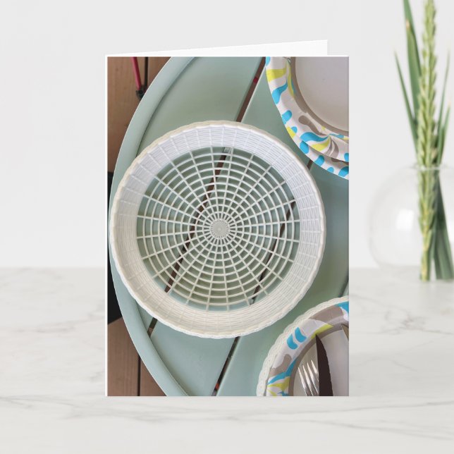 Cartão Padrões na placa de saudação do Vazio de fotos sim (Frente)