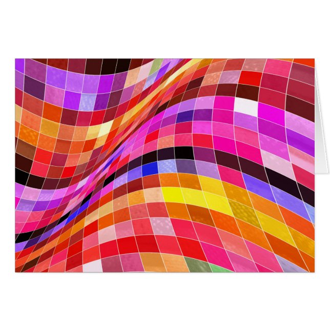 Cartão Padrões Psicodélicos (Frente Horizontal)