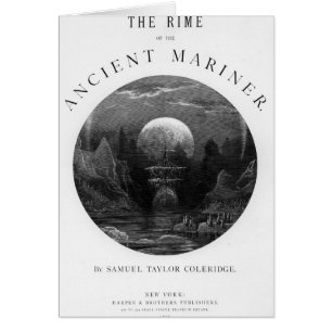 Cartão Página de título de 'O Rime do Mariner Antigo'