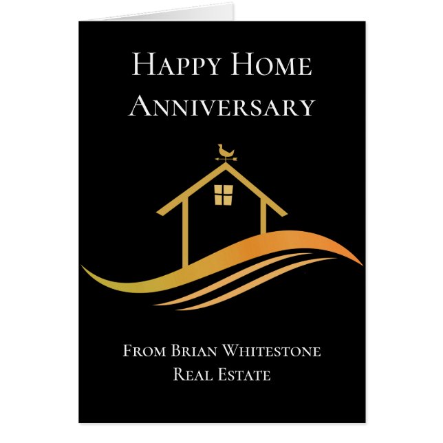 Cartão Página inicial Chic do Marketing da Empresa Imobil (Frente)