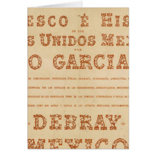 Cartão Página Título do Mapa Histórico