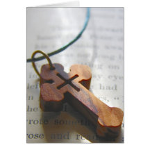 Página Wooden Cross Steven Life on Vintage Book