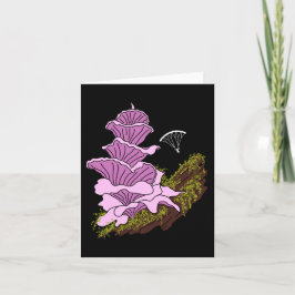 Cartão Pagoda Mushroom Rosa-Rosa-Cinzento