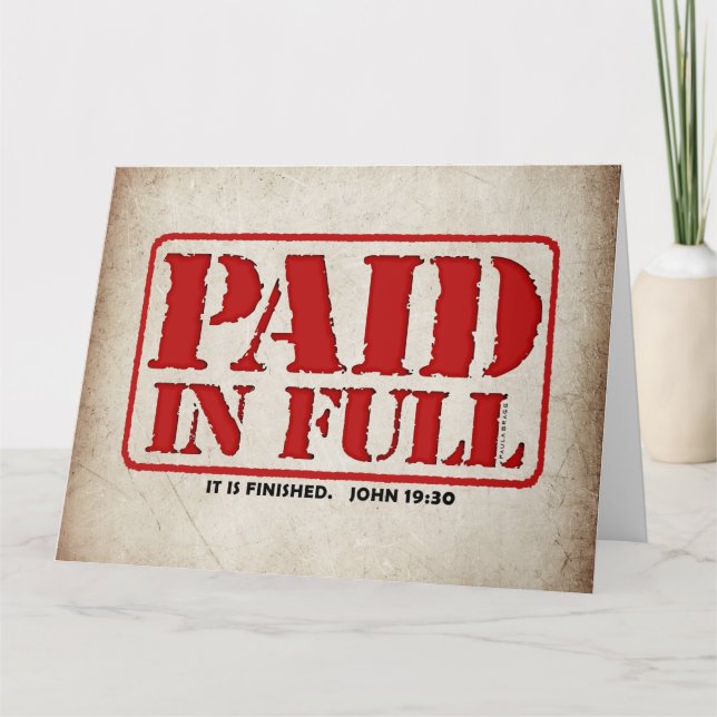 Cartão Pagos no Cheio (Frente)