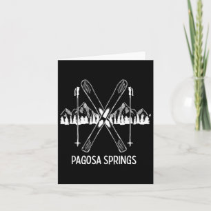 Cartão Pagosa Primavera Colorado Rocky Mountain Skiing Sn
