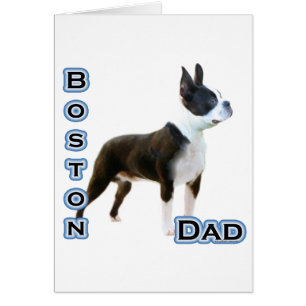 Cartão Pai 4 de Boston Terrier
