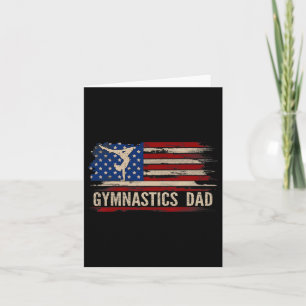 Cartão Pai Americano de ginástica  de ginástica Americana