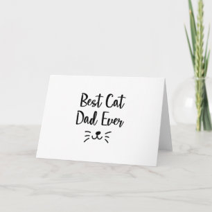 Cartão Pai Amor Dia de os pais Gato Pet Amor Presentes
