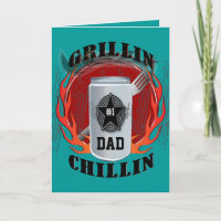 Pai Barbecue Grillin e Chillin Card