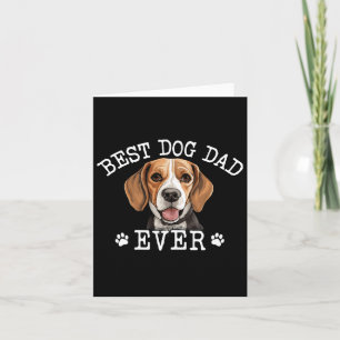 Cartão Pai Beagle Vintage Ever Cog Lover