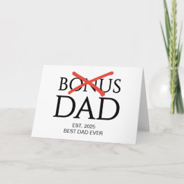 Cartão Pai BONUS Aceito Estabelecido Dia dos Pais