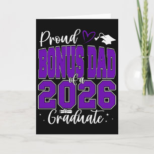 Cartão Pai Bônus Orgulhoso De Um Graduando Da Turma De 20