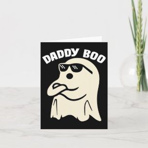 Cartão Pai Boo Halloween Família Correspondente Fantasma