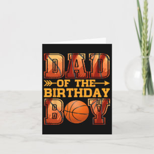 Cartão Pai Bysketbyll Birthday Boy Family Byller B-day Pa