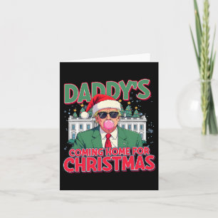 Cartão Pai Chegando Em Casa Para O Natal Engraçado Trump