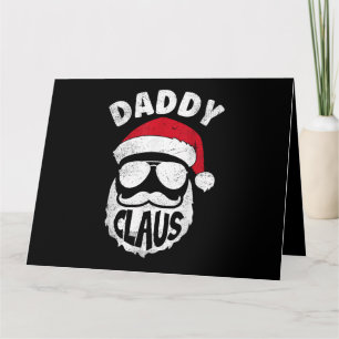 Cartão Pai Claus Pai Natal Engraçado Combinação de Natal