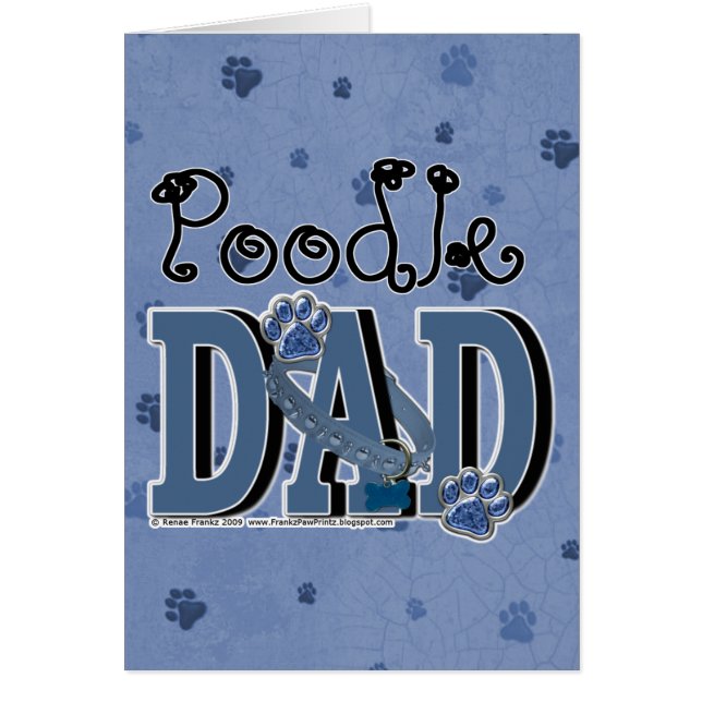 Cartão PAI da caniche (Frente)