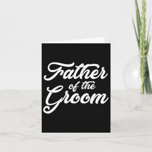 Cartão Pai Da Família De Festas de casamento Do Groom T