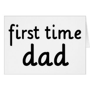 Cartão Pai da primeira vez