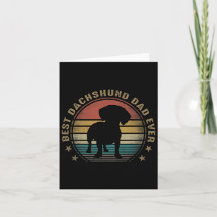 Cartão Pai Dachshund Oferta De Dia de os pais Engraçado P