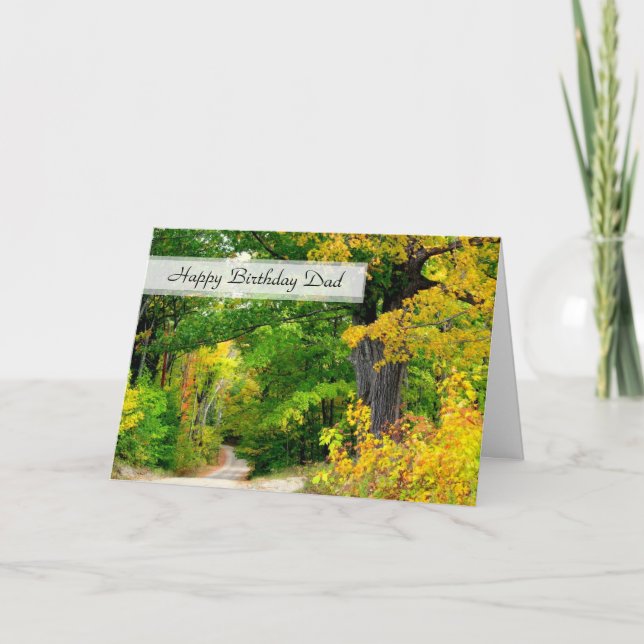 Cartão Pai de aniversário cristão Escritura pai (Frente)