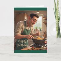 Pai de aniversário do cozinheiro