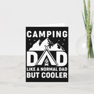 Cartão Pai de Aventura do Dia de os pais de Camper Engraç