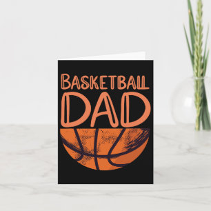 Cartão Pai de basquete - Jogador de basquete Vintage Bask