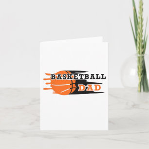 Cartão Pai de basquetebol Vintage Proud Basketbal