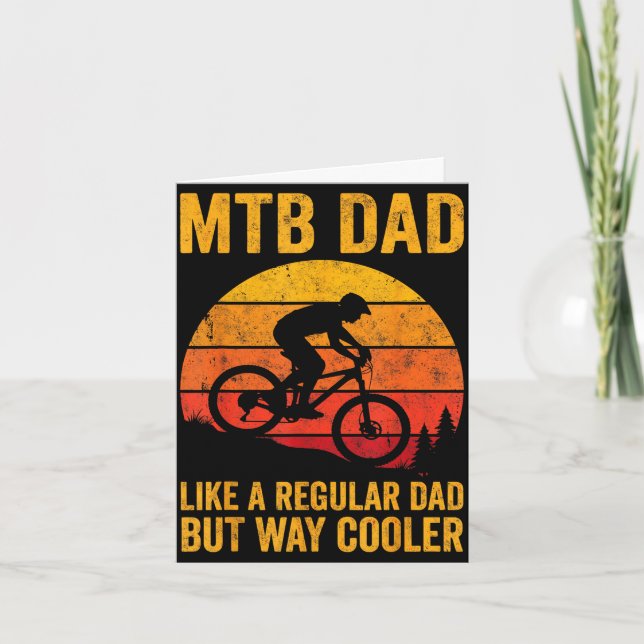 Cartão Pai de bicicleta de montanha Mtb como um regular m (Frente)