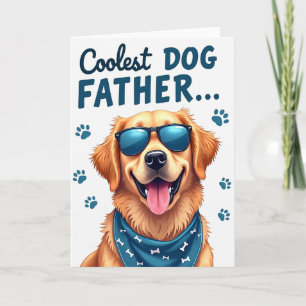 Cartão Pai de Cachorro Bandana Azul Card