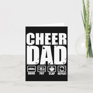 Cartão Pai de Cheerleader Engraçado Orgulhoso Pai Humor G