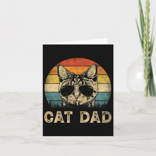 Cartão Pai de Gato Amantes de Gatos Papai Dia dos Pais