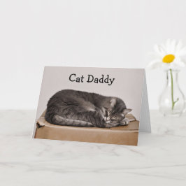 Cartão Pai de Gato de dia de os pais