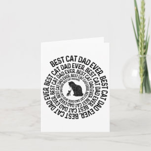 Cartão Pai De Gato Espiral - Melhor Pai De Pai De Gato Al